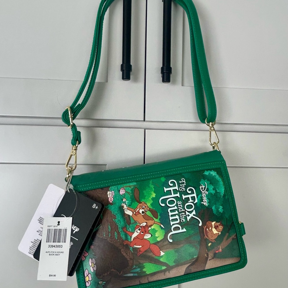 Disney Green Crossbody Bag - The Fox and the Hound